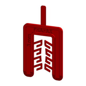 Reguleerimiskiil 3x40x55, punane